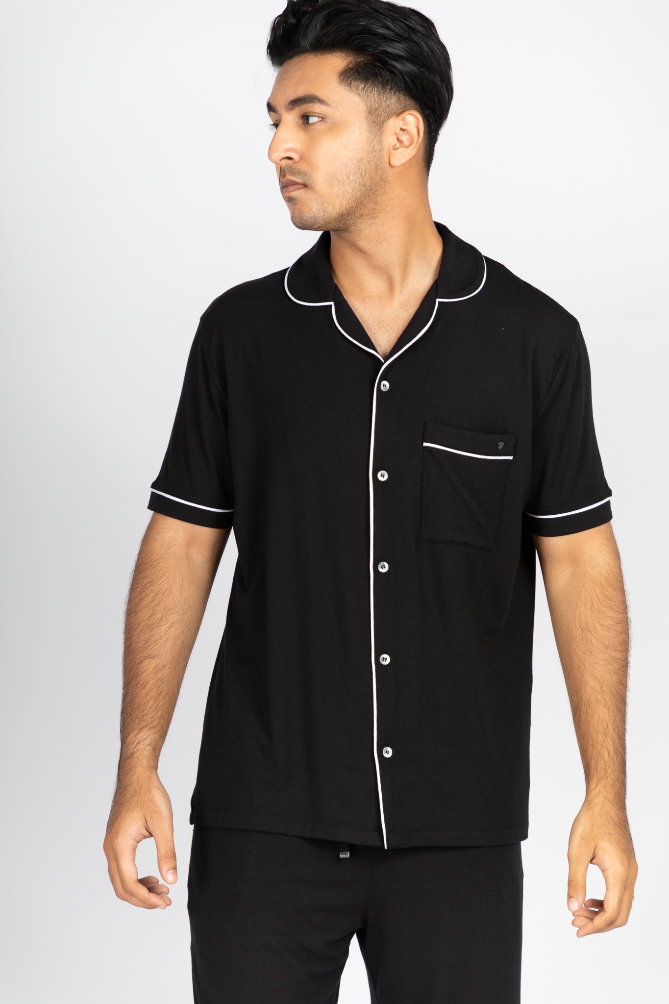 black short set pj for men by rawbought