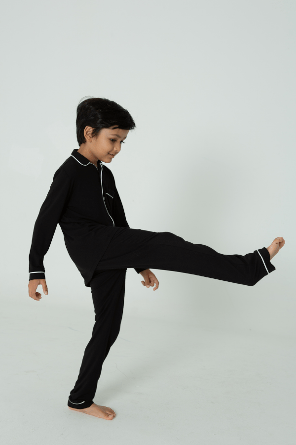 black rawbought pjs for kids